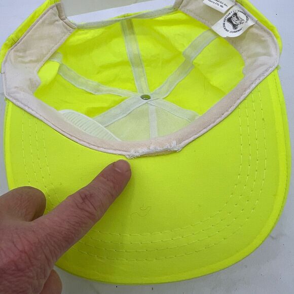 Vintage Miller Genuine Draft Hat Mens Snapback Neon Nylon 90s Trucker Cap MGD - Picture 8 of 13